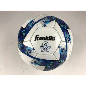 Franklin Sports Inc MLS All Weather Play‎ Soccer Ball Official White Blue Size 4